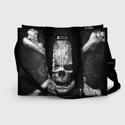 Сумка-шоппер 3D Metallica skull