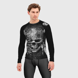 Мужской рашгард 3D Metallica skull - фото 2