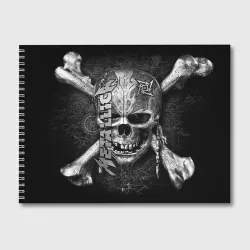 Альбом для рисования Metallica skull