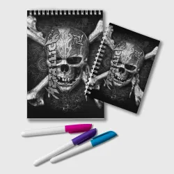 Блокнот Metallica skull