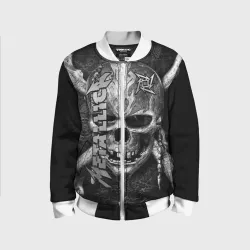 Детский бомбер 3D Metallica skull