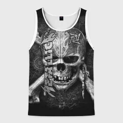Мужская майка 3D Metallica skull