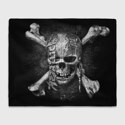 Плед 3D Metallica skull
