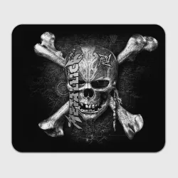 Прямоугольный коврик для мышки Metallica skull
