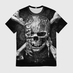 Мужская футболка 3D Metallica skull