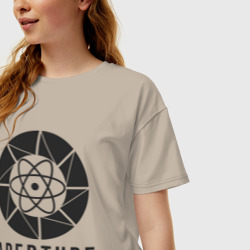 Женская футболка хлопок Oversize Aperture lab - фото 2