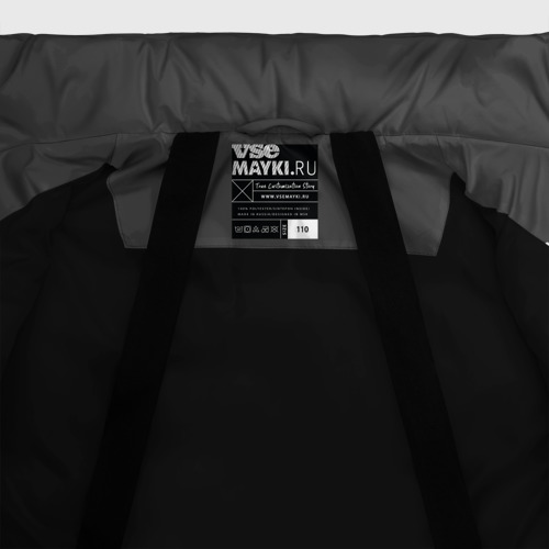 Зимняя куртка для девочек 3D Aperture lab, цвет черный - фото 7