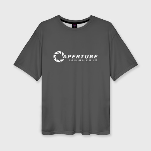 Женская футболка oversize 3D Aperture lab, цвет 3D печать