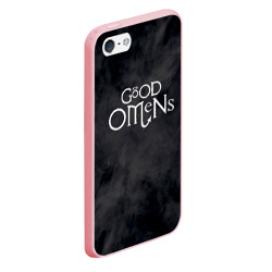 Чехол для iPhone 5/5S матовый Good omens крылья - фото 2