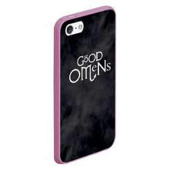 Чехол для iPhone 5/5S матовый Good omens крылья - фото 2