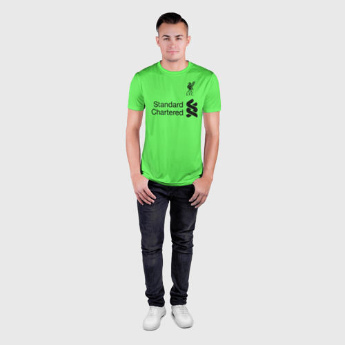 Мужская футболка 3D Slim Alisson GK away 19-20, цвет 3D печать - фото 4