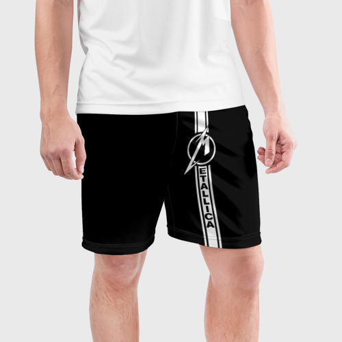 Мужские шорты спортивные Metallica, цвет 3D печать - фото 3