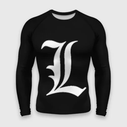 Мужской рашгард 3D Death Note Тетрадь смерти l