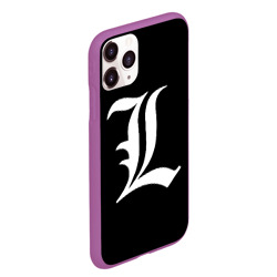 Чехол для iPhone 11 Pro Max матовый Death Note Тетрадь смерти l - фото 2