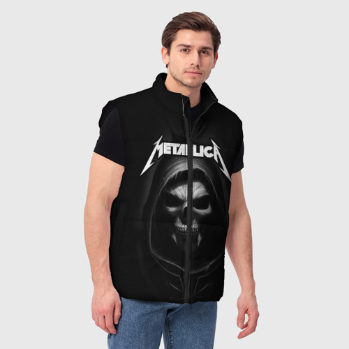 Мужской жилет утепленный 3D Metallica, цвет черный - фото 3