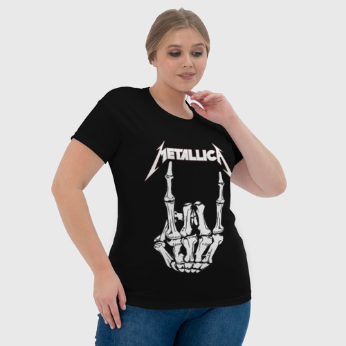 Женская футболка 3D с принтом Metallica, фото #4