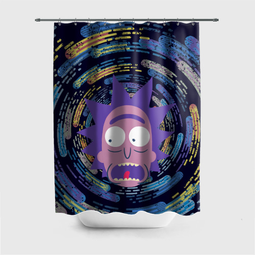 Штора 3D для ванной Screaming Rick Фото 01 Штора 3D для ванной Screaming Rick Фото 01