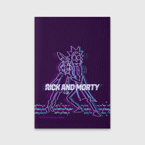 Обложка для паспорта матовая кожа Glitch Rick and Morty Фото 01 Обложка для паспорта матовая кожа Glitch Rick and Morty Фото 01
