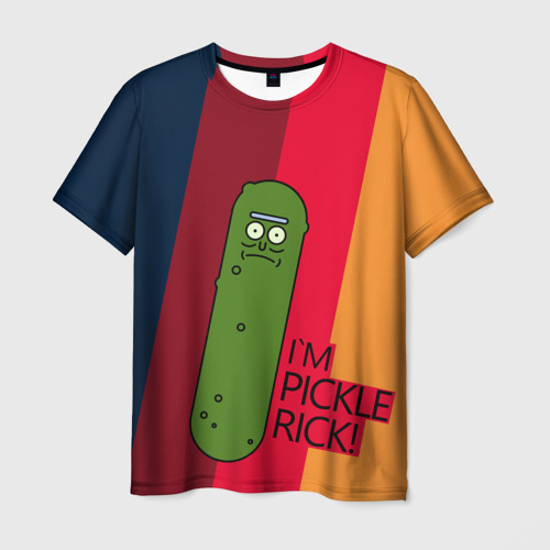 Мужская футболка 3D Pickle Rick Фото 01 Мужская футболка 3D Pickle Rick Фото 01