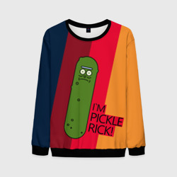 Мужской свитшот 3D Pickle Rick