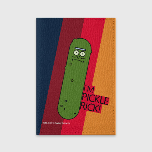 Обложка для паспорта матовая кожа Pickle Rick Фото 01 Обложка для паспорта матовая кожа Pickle Rick Фото 01