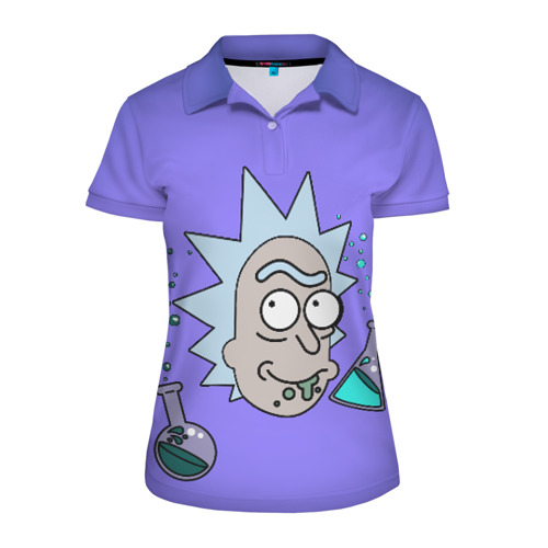 Женская рубашка поло 3D Smart Rick Фото 01 Женская рубашка поло 3D Smart Rick Фото 01