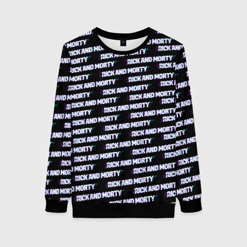 Женский свитшот 3D Glitch Text Фото 01 Женский свитшот 3D Glitch Text Фото 01