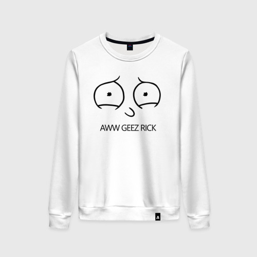 Женский свитшот хлопок Aww geez Rick Фото 01 Женский свитшот хлопок Aww geez Rick Фото 01
