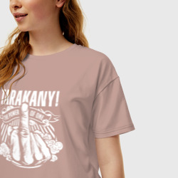 Женская футболка хлопок Oversize Тараканы! - фото 2