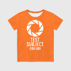 Детская футболка 3D Испытуемый