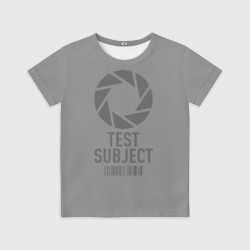 Детская футболка 3D Испытуемый