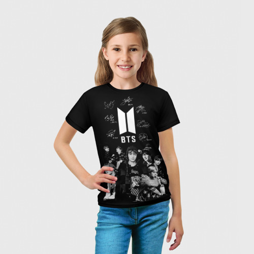 Детская футболка 3D BTS, цвет 3D печать - фото 5