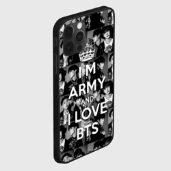 Чехол для iPhone 12 Pro I am army and I lover BTS - фото 2