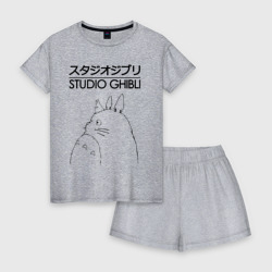 Женская пижама с шортиками хлопок Studio Ghibli