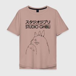 Мужская футболка хлопок Oversize Studio Ghibli