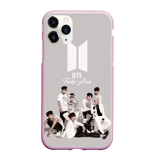 Чехол для iPhone 11 Pro матовый BTS Take love, цвет розовый