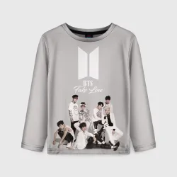 Детский лонгслив 3D BTS - Take love