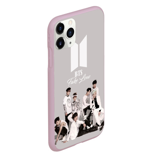 Чехол для iPhone 11 Pro матовый BTS Take love, цвет розовый - фото 3