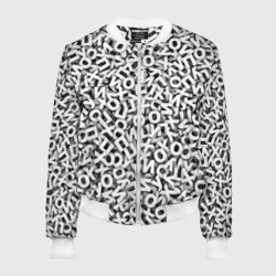 Женский бомбер 3D Буквы йухоп