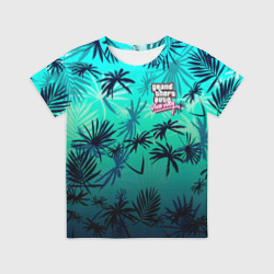 Детская футболка 3D GTA пальмы