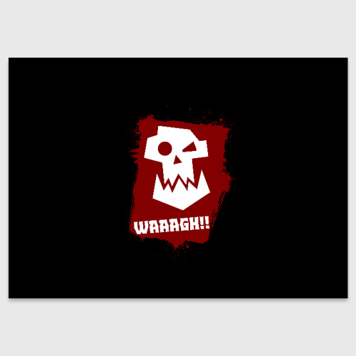 Поздравительная открытка Waaagh!!, цвет белый