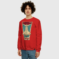 Мужской свитшот хлопок Буран космический корабль СССР - фото 2