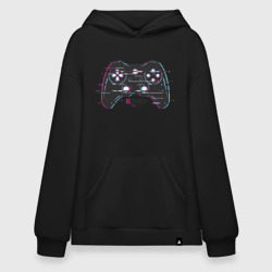 Худи SuperOversize хлопок Glitched  reality 