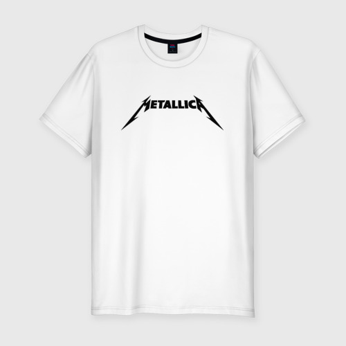 Мужская футболка хлопок Slim Metallica на спине