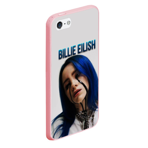 Чехол для iPhone 5/5S матовый BILLIE EILISH, цвет баблгам - фото 3