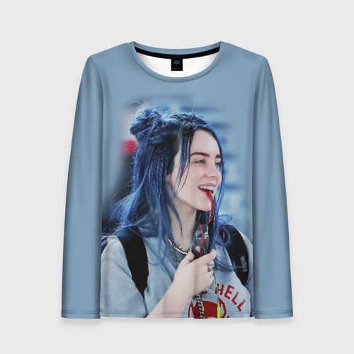 Женский лонгслив 3D BILLIE EILISH, цвет 3D печать