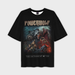 Мужская футболка oversize 3D Powerwolf