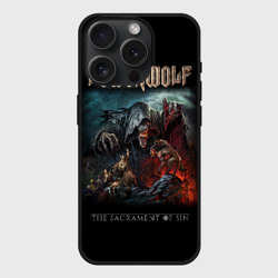 Чехол силиконовый для Apple iPhone 15 Pro матовый Powerwolf