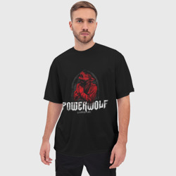 Мужская футболка oversize 3D Powerwolf - фото 2