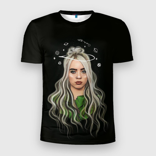 Мужская футболка 3D Slim BILLIE EILISH, цвет 3D печать